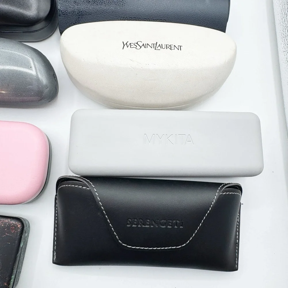 Mixed Lot 22 Designer Eyeglass Cases Ray-Ban Coach Kate Spade Nike Maui Jim